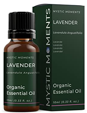 Mystic Moments | Organic Lavender Essential Oil | 10ml | Lavandula angustifolia gives a soft floral, herbal aroma for diffusers, oil blends and fragrance formulations.