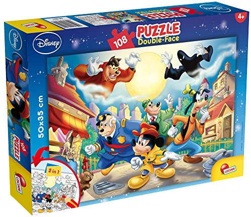 Lisciani - DISNEY MICKEY MOUSE DETECTIVE PUZZLE - 24-Piece Puzzle for Kids Age 3+ - Help Mickey Solve Mysteries - Colourful and Fun - Improves Logic, Concentration and Fine Motor Skills
