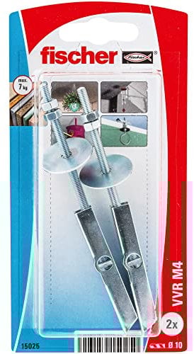 fischer| blister taco vuelco VVR M4 K- tacos para pladur, escayola- colgar ventilador techos,lampara de techo. 2 uds.