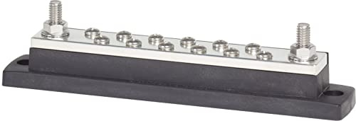 Blue Sea 2105 MaxiBus 250 Ampere Common BusBars 12 x #10 Terminal Screws