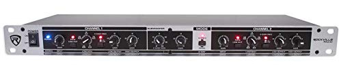Rockville RX230 2-Way Stereo/3-Way Mono Crossover, XLR Input/Output, Adjustable Crossover Range, 24 dB/Octave Filters, Rack-Mountable for DJs and Live Sound