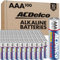 ACDelco AAA Super batterie alcaline, 100 pezzi