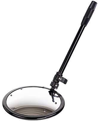 Dancop IS-L 35 Acryl Inspektionsspiegel mit Licht, Rollenfüßen und Teleskoparm, 350mm Durchmesser