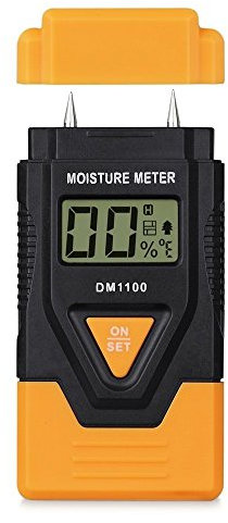 Feuchtigkeitsmesser Holzfeuchtemesser für Holz Brennholz + Baumaterialien - INTERINNOV©