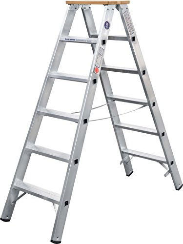 ILLER-LEITER Stufenstehleiter beidseit. 51704
