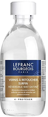 Lefranc Bourgeois Additif - Vernis Satiné à Retoucher Surfin Flacon 250ml