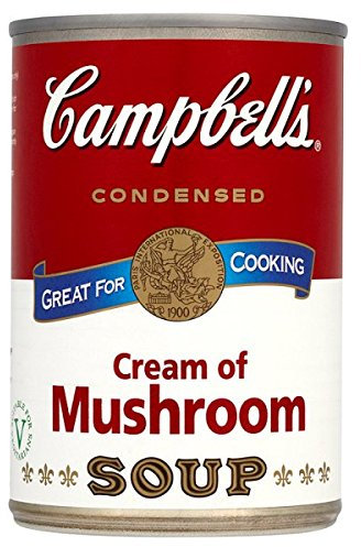Campbell Condensed Cream of Mushroom Soup 295g Pack (6 x 295g)
