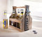 Dekoleidenschaft Flaschenträger aus Holz für 6 Bierflaschen, mit Öffner im Shabby Look, Männerhandtasche, Bierflaschenträger, Bierflaschenhalter, Getränketräger, Bierträger