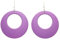 Bluebubble DISCO FEVER 56mm Large Round Pastel Hoop Earrings - 32 Colours Available (Lilac Purple) with Gift Bag