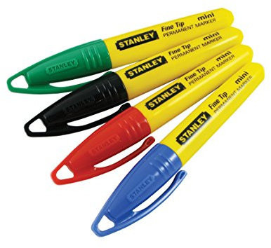 Stanley 2-47-329 - Marcador mini punta multicolor blister