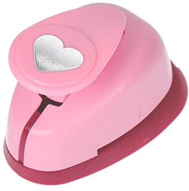 efco 1790023 Stanzer S, Herz Motivstanzer, Kern: Metall, Pink, 6 x 4 x 4,5 cm