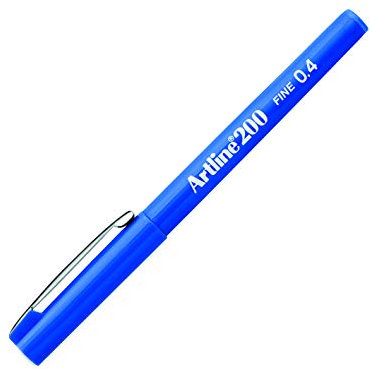 Artline 200 Schreibstift, wischfest, Blau