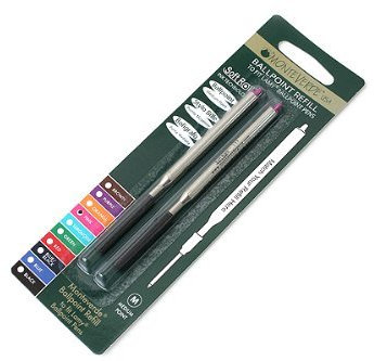 Monteverde Soft-Roll-Minen für Kugelschreiber, Strichstärke M, passend für Lamy - Pink (2 Stück)