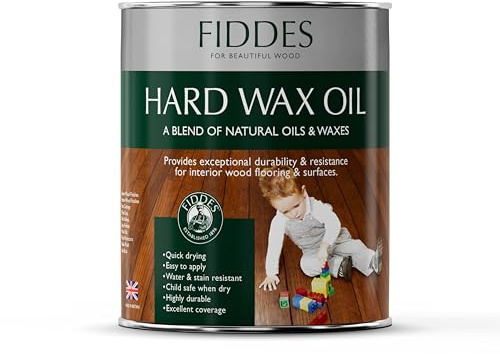 Fiddes Satin Finish Hard Wax Oil 1 Litre, White
