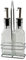 Point-Virgule Ölflasche, Essig und Ölflaschen Set mit Ausgießer, Glasflaschen mit Ständer, nachfüllbar, 2 x 150ml