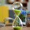 Sanduhr, farbig, Glas, Geburtstag 10 Minutes grün