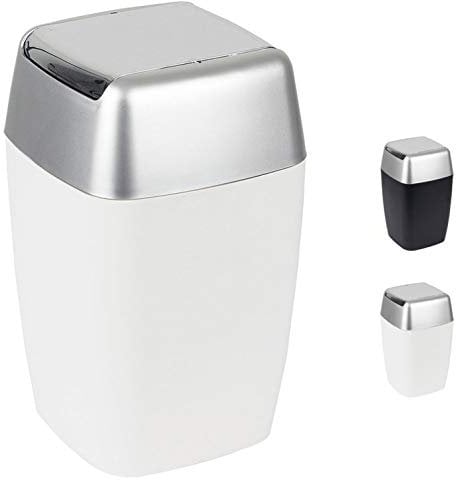 Spirella Kosmetikeimer Retro mit Schwingdeckel 7 Liter (ØxH): 20 x 33 cm Weiß