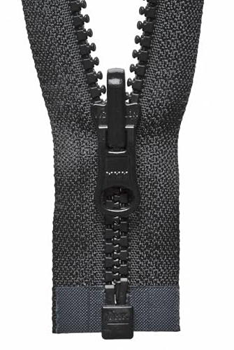 YKK Reversible Zip, No. 580 Black, 76 cm Length