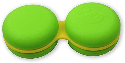 SPORTS WORLD VISION New Macaroon Green Contact Lens Storage/Soaking Case for Left/Right Eyes – Durable, Compact, Portable and Leakproof Contact Lens Cases 1 Piece