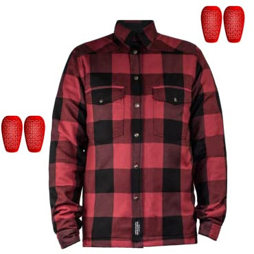 John Doe Motoshirt XTM | Motorradjacke | XTM | Einsetzbare Protektoren | Atmungsaktiv | Motorrad Motoshirt, JDL5001-3XL, 3xl