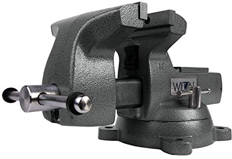 Wilton Mechanics Bench Vise, 8 Jaw Width, 8-1/4 Jaw Opening, 4-3/4 Throat (Model 748A)