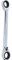 KS Tools 503.4577 GEARplus Doppel-Ratschenringschlüssel umschaltbar 16x18mm