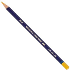 Derwent Inktense Permanent Watercolour Single Pencil, Golden Yellow (0230), 4mm Premium Core Strength, Water-Soluble, Ideal for Drawing, Colouring & Painting on Paper & Fabric, Professional Quality (2301854)