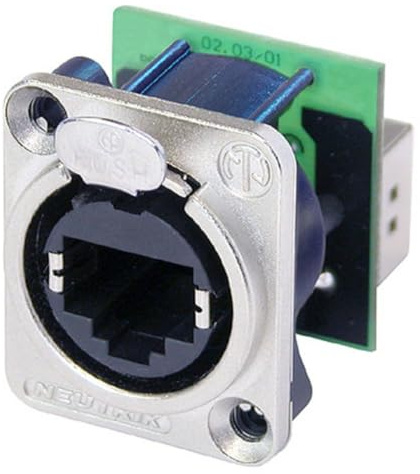 NEUTRIK Ethercon Durchgangs-Einbaubuchse NE 8 FDP