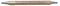 Rayher Hobby 7869322 Kalligraphie-Stift Metallic, silber, mit 2 Spitzen, Strichstärken 2 und 3, 5 mm