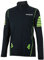 Airtracks Herren Winter Fahrradtrikot Langarm Pro Thermo Funktions Radtrikot Windstopper Warm Fleece -schwarz-neon - L