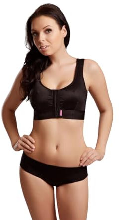 LIPOELASTIC PI Extra- Mastectomy Bra | Post-Surgery Bra for Women for Optimum Recovery Black