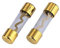 Hama Glassicherung 2 Stück, KFZ Feinsicherung, 10 x 38mm, 60A, vergoldet