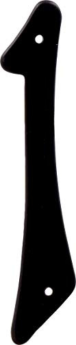 Hillman 841618 Black 4-Inch Nail Die Cast Aluminum, House Number 1 | Black die cast aluminum, nail-on mount for mailboxes or homes, weather-resistant build helps keep address visible
