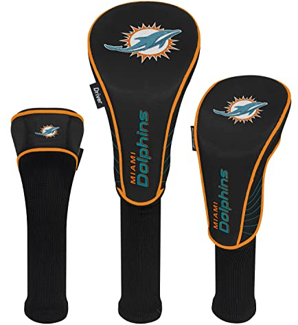 Team Effort Set of Three Headcovers NFL Miami Dolphins