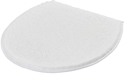 Kleine Wolke WC-Deckelbezug Relax Polarweiß 47 x 50 cm | OEKO-TEX zertifiziert, rutschhemmende Unterseite, für Fußbodenheizung, maschinenwaschbar, 100% Polyacryl