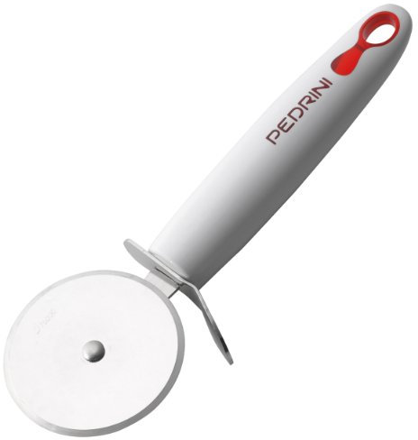 Pedrini Lillo Tagliapizza con Rotella, Inossidabile, Bianco/Acciaio, 255x80x25 cm, 6 unità