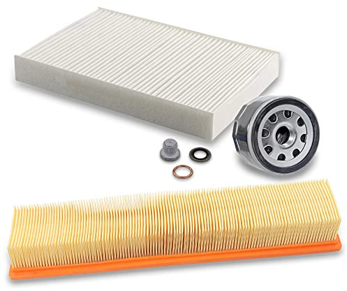 Inspektionspaket SET A 1x Ölfilter 1x Luftfilter 1x Innenraumfilter 1x Ölablass-Schraube 1x Dichtring für Ölablass-Schraube