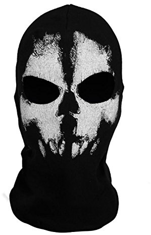 Dayan Sturmhaube für Fahrrad, Skateboard, Kostüm, Totenkopf-Maske