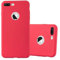 cadorabo Coque pour Apple iPhone 8 Plus / 7 Plus / 7S Plus en Candy Rouge - Housse Protection Souple en Silicone TPU avec Anti-Choc et Anti-Rayures - Ultra Slim Fin Gel Case Cover Bumper