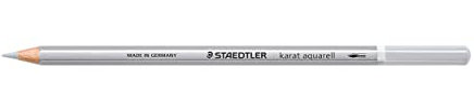 STAEDTLER aquarell Buntstifte karat aquarell, kaltgrau, wasservermalbare, weiche, farbintensive Mine, unterschiedliche Trocken- und Nasstechniken, 6 Aquarellstifte im Kartonetui, 125-800
