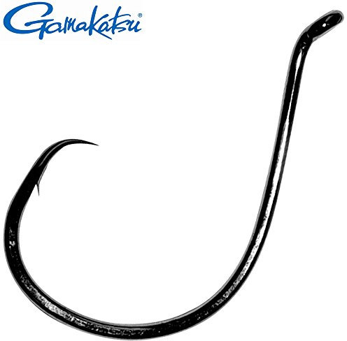 Gamakatsu Octopus Circle Hook schwarz - Kreishaken zum Meeresangeln, Angelhaken zum Angeln im Meer, Wallerhaken zum Wallerangeln, Größe/Packungsinhalt:Gr. 6-10 Stück