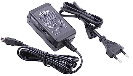 vhbw 1x Netzteil kompatibel mit Sony Handycam DCR-DVD301, DCR-DVD300, DCR-DVD91E, DCR-PC100, DCR-HC14E Kamera, Digitalkamera, 2m