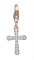ESPRIT Jewels Damen-Charm 925 Sterling Silber Belief Glam Rose ESCH91424B000