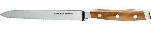 Felix SOLINGEN 833113 First Class Wood Tomatenmesser Wellenschliff - Klingen-Stahl Olivenholzgriff - Made in Germany