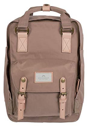 Doughnut MACAROON Rucksack Unisex 16L mit Laptopfach I Studenten-Rucksack funktionell & handgefertigt I ideal als Reise-Rucksack oder leichter City-Rucksack I Daypack (Hazelnut)