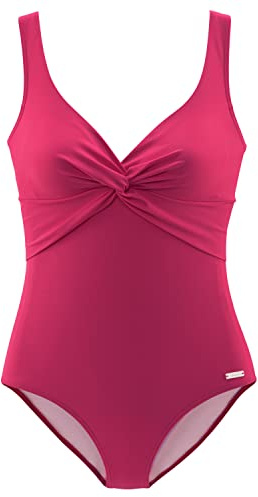 Lascana Damen Badeanzug | Raffungen, Knoten-Effekt, Softcups , Shaping