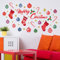Wallflexi Christmas Decorations Wall Stickers  Merry Christmas Decoration Set Wall Murals Decals living Room Children Nursery School Restaurant Cafe Hotel Home Office Décor, multicolour