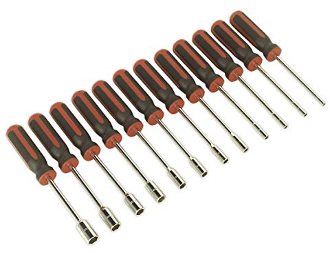Sealey AK4911 Nut Driver Set, Silver, Set of 12 Piece