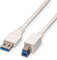 Value Cable USB 3.2 Gen 1, tipo A-B, blanco, 3 m