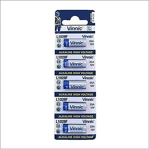 Vinnic 5pk L1028 Alkaline 12V Batteries GP23A, MN21, A23, LRVO8 by BIAF